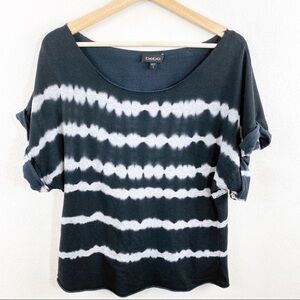 bebe Scoop Neck Tie Dye Sweatshirt